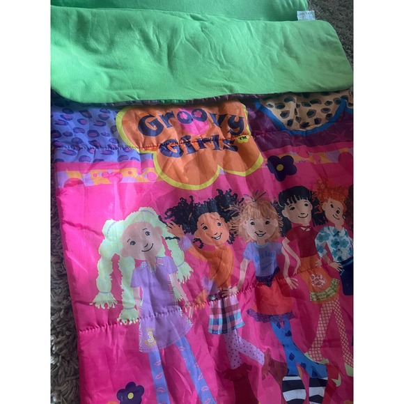 2006 groovy girls sleeping bag 100% polyester human size vintage - Picture 3 of 10